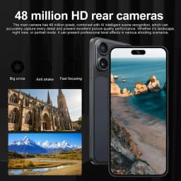 K-Touch Hot Mobile Phones A17 Pro Max Cell Phone Android 5G 7.3HD 22G+2TB Smartphone 16+48MP Dual Sim 7800mAh Unlocked Global Version