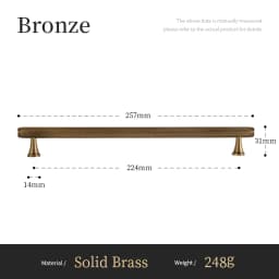Santaya Solid Antique Brass Diamond-cut Cross Knurl Pattern Bronze Wardrobe Cabinet Handles T-bar Knobs Pitch 320mm Long Pull