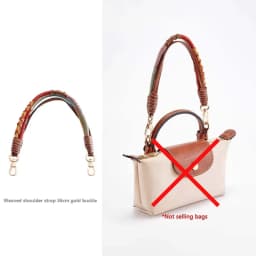 Weaving Handheld Shoulder Strap For Longchamp Mini Handle Bag Strap Modification Bag Accessories