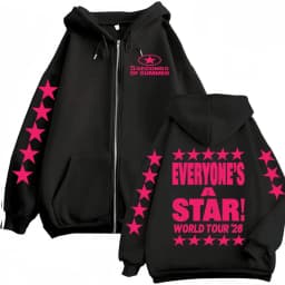 5 Seconds of Summer Everyone's A Star World Tour Zip Up Hoodies Men Women Harajuku Hip Hop Gothic Jacket Sweatshirt Hoodie Coats