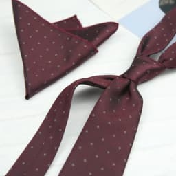 2pcs Neck Ties Set New Arrival Wine Red Striped Neckties Formal Business Khaki Dots Floral Pocket Square Wedding Shirt Cravat