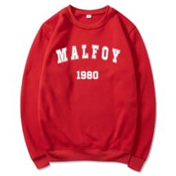 2025 Draco Malfoy Sweatshirt Magic Movie HP Wizard World Pullover Vintage Wizard School Retro Malfoy 1980 Crewneck Sweatshirts