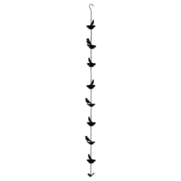 Rain Catcher Chain Decorative Bird Rain Chime Antique Metal Rainwater Chain Functional Basin Replacement 1m Mobile Outdoor Bird