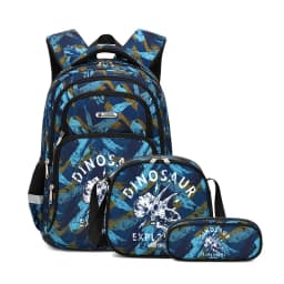 Cartoon Unicorn 3 Piece Set School Bags For Girls Boys Kids Space Backpack Primary School Students Backpack With Lunch Box