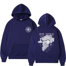 Til Valhalla American Beard Warrior Tactical Skeleton Graphic Hoodie Men Women Fashion Oversized Sweatshirt Male Casual Hoodies