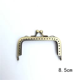 10PCS 8.5cm Antique Bronze Square Glossy Metal Purse Frame For Bag DIY Handmade Kiss Lock Clutch Frame Accessory