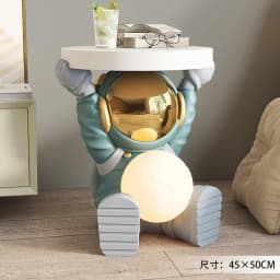 Astronaut Floor Coffee Table Home Accessories Nightstand Smart Furniture Sofa Beside Ornament Children's Room Decorative Lamps