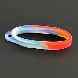 40mm Silicone Ring Lanyard Band With Hole For Box Mechanical Rod Accessories Rope Hanging Loop Keychain Rubber Decoration