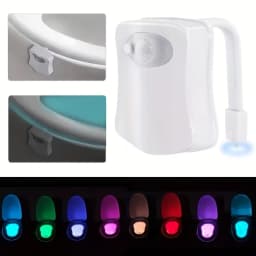 Wireless Motion Sensor LED Night Light RGB 16 Colors Toilet Bathroom Atmosphere Colorful Lamp Sensor LED Night Lights