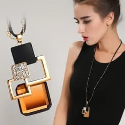 Classic Geometric Irregularity Pendant Long Necklace for Women 2026 New Sweater Accessories Cute Gifts Hip Hop Jewelry
