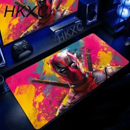 Marvel Deadpool Anime Mouse Pad Office PC Gamer Cabinet Mouse Mat Laptop 900x400 Keyboard Mousepad Extended Desk Mat Cool Carpet