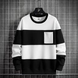 Spring Men Stripe Sweatshirt Cotton Oversized Hoodies Men Long Sleeve O-Neck Pullovers Male Streetwear Fashion Tops 6Xl 8Xl