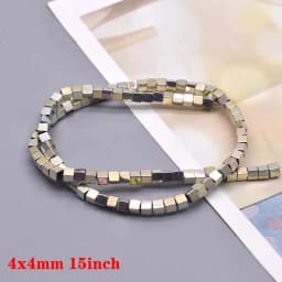 New color Natural Stone Hematite Beads Heart square Round disc Loose Spacer beads For Jewelry Making DIY