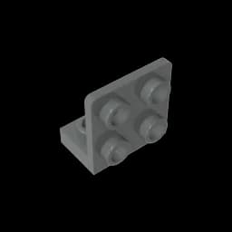 MOC PARTS GDS-642 ANGULAR PLATE 1.5 BOT. 1X2 2/2 compatible with lego 99207 children's toys Assembles Building Blocks Technical