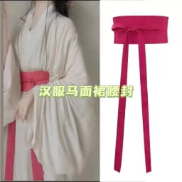 Antique Style Hanfu Belt 370cm Solid Color Cotton Linen Waistband Women Hanfu Dress Decor Waist Belt Cosplay Accessories