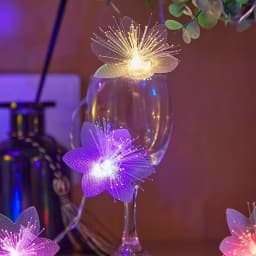 Fiber Optic Fairy Light 2/3M LED Battery-operated Garland Christmas Decoration Party New Year's Decor Artificial Flowers Festoon