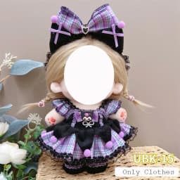 Cute Dres Jk Uniform Clothes for 20cm Cotton Plush Lolita Dress Up Clothing Skirt Fashion Casual Suit Socks Girl Toy Accessories