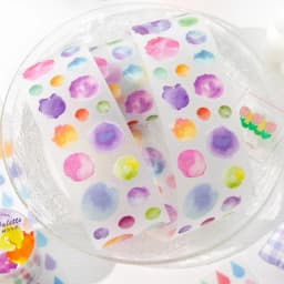 50mm * 2m Life Spectrum Series PET Flash Sand Die Cutting Stickers Creative Handbook DIY Scrapbook Handmade Aesthetic Stickers