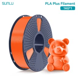 SUNLU 1KG PLA PLUS/ Clear Filament 1.75mm 1000g Spool (2.2lbs) High Toughness Neatly Wound Filament Fit Most FDM Printer