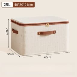1Pcs Foldable Organizer Storage Box With Lid Large Capacity Dustproof Clothes Organizer Home Closet Multi-functional Organizer