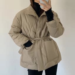 Winter Stand-up Collar Cotton Jacket Women Single-breasted Long-sleeved Solid Belt Thick Coat Korean Fashion Pocket Outerwear