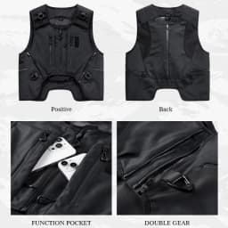 Multifunction Outdoor Sport Tactical Sleeveless Cargo Jackets Man Clothing High Street Techwear Style Vest Chalecos Chaquetas