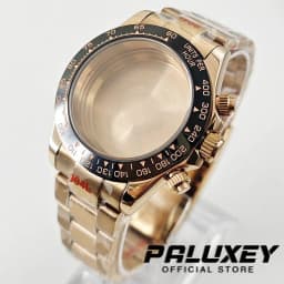 Daytona 40mm VK63 Sapphire Glass Watch Case Ceramic Bezel Men's Watch Accessories Suitable for VK63 VK63A VK64 Quartz Movement