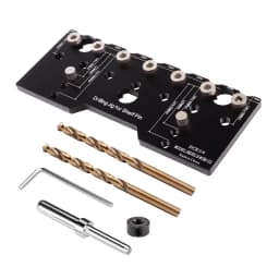 Cabinet Adjustable Shelf Jig Drill Guide 32mm Hole Spacing 1/4 Inch Dowel Holes Cabinet Hole Drilling Template Woodworking Tool