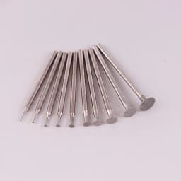 10PCS Grinding Bit Accessory Ultra-Thin T Head Shank Diamond Mounted Point Stone Jade Carve Polish Engrave Tool