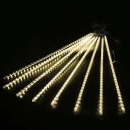 Connectable 50CM LED Icicle Fairy String Lights Outdoor Garland Christmas Meteor Shower Holiday Light for Garden Courtyard Decor