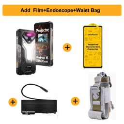 Ulefone Armor 34 Pro + Projector Rugged Phone 16GB+512GB Night Vision 6.95'' Android 15 Dimensity 7300 25500mAh 5G Smartphone
