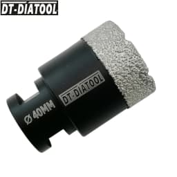 DT-DIATOOL Drill Bit M14 Porcelain Tile Crowns for Tile Granite Marble 1pc Collet, Crown Porcelain Hole Saw