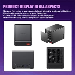 AOOSTAR WTR PRO 4-Bay NAS Mini PC [Full Configuration Version Last Batch] AMD Ryzen 7 5825U (8 Cores, 16 Threads, Up To 4.5GHz) Dual 2.5G Ethernet Ports Dual M.2 NVMe Slots Supports 4K Triple-Screen Output Suitable For Home Laboratory And Server Scenarios