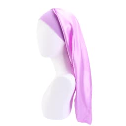 Elastic Wide Edge Long Satin Bonnet Sleep Hats Wrap Night Cap Care Women Men Unisex Extra Large For Natural Curly Loose Hair