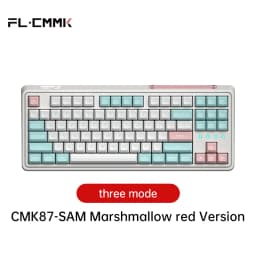 FL·ESPORTS CMK87-SAM Three-Mode Keyboard Full-Key Hot Swap 87-Key 2.4G Wireless Bluetooth Wired Mechanical Keyboard PBT Keycap