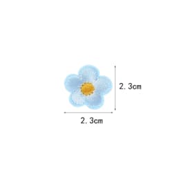 10pcs Small Flower Patches Iron On Embroidered Clothes Applique Diy Bag Hat Shoes Motif Stripes Clothes Accessories Badge