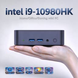 Windows 11 Mini PC Intel Core I9 10980HK MINI PC 16GB 32GB DDR4 2048GB SSD WIFI 6 BT5.2 Gaming MINI PC