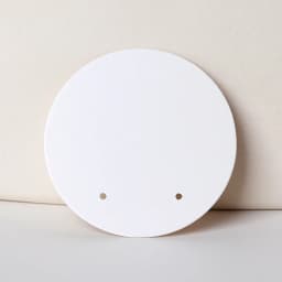 50pcs 6cm Round Blank White Craft Cardboard Display Cards Holder for Earrings DIY Accessories Packages Small Business Wholesale