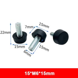 M6 M8 M10 Adjustable Leveling Chair Leg Feet Furniture Mat Screw-in Base Sofa Bed Cabinet Table Floor Protector Anti-slip Pad