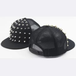 Men and Women's Rivet Flat Hat Punk Rock Hip Hop Stud Baseball Caps Y2K snapback cap outdoor gorras para hombres casquette homme