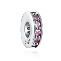 2024 new 925 glass pendant rainbow beads, suitable for European original bracelets, jewelry DIY accessoriesy Clip
