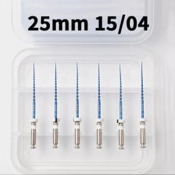 Glin Nickel Titanium Root Canal Dental Endo Files Blue Dental Rotary Files Use for Root Canal Cleaning Heat Activation 21/25mm