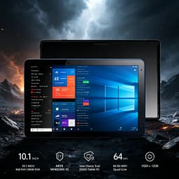 10.1 INCH T10 WINDOWS 10 Intel Cherry Trail Z8350 Tablet PC 8GB RAM 128GB ROM AR10 64 Bit WIFI Quad Core 1920 X 1200 IPS Screen