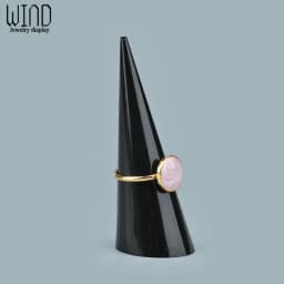 Acrylic Solid Finger Ring Holder Stand Conical Bague Display Rack Dressing DesktopDecor Ring Jewelry Support Organizer