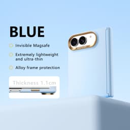 Luxury Skin for MagSafe Magnetic Phone Case, for iPhone Duo with Hinged anti Drop Protective Cover For iPhone Duo Fold Case