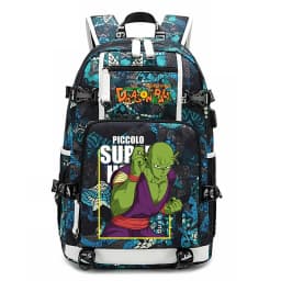 Dragon Ball Z Anime Print Student Backpack Large Capacity Casual Daypack for Kids Teen Boys Girls School Travel