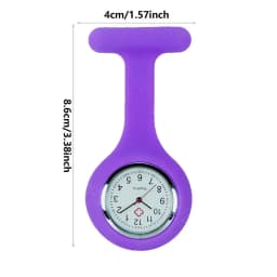 Pocket Watch Women's Digital Display Dial Clip-On Analog Clock Fob Nurse Brooch Pin Hang Pocket Electric Watch Fashion Watches