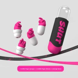 Creative Fist-Shaped Memory Foam Ear Plugs, High Noise Reduction Low Pressure Comfort Earplugs for Sleep Snore Blocking