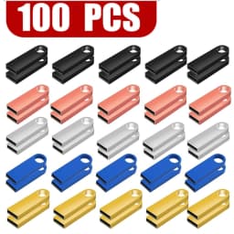 10/50/100 Pcs Free Custom Logo Metal USB Flash Drive 64GB 32GB 8GB 4GB Memory Flash USB Stick Pen Drive 128MB 512MB PenDrive 2.0