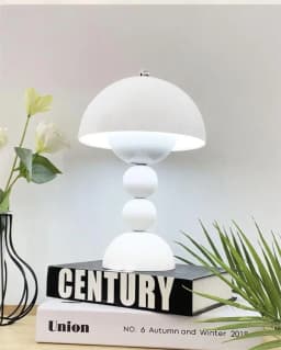 Table Lamp Mushroom Bud Atmosphere Night Light Nordic Style Retro Creative Living Room Bedroom Desk Decorative Light Girl Gift